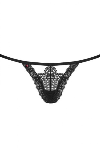 Obsessive 820-THO-1 - кружевные стринги, L/XL (чёрный)
