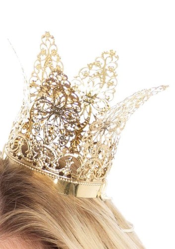 Leg Avenue-Filigree crown Gold - Пов'язка на голову у вигляді корони (золотистий)