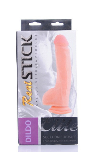 Toyfa RealStick Elite Dildo - Фалоімітатор, 24 см (тілесний) - купити в Україні | Секс шоп SEX-SHOP.ua