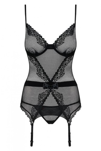 Еротичний комплект Obsessive Lustella corset (S / M) - купити в Україні | Секс шоп SEX-SHOP.ua