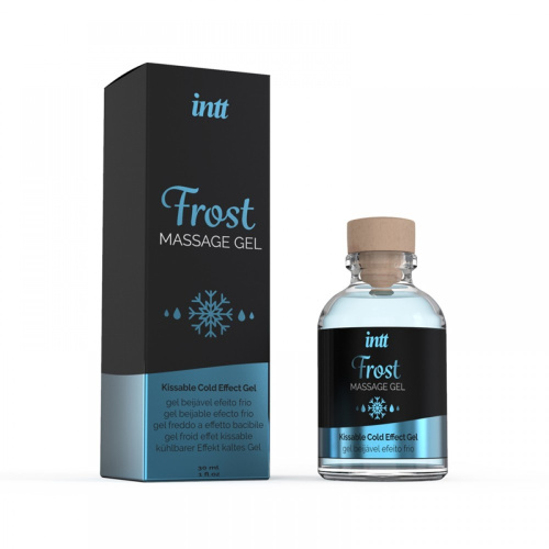 Intt Frost Gel - съедобный массажный гель мята, 30 мл - sex-shop.ua