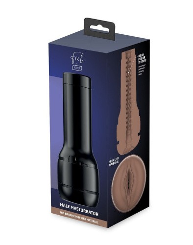 Kiiroo Feel Stroker Mid Brown - Мастурбатор вагина для секс-машины Kiiroo Keon, 22 см