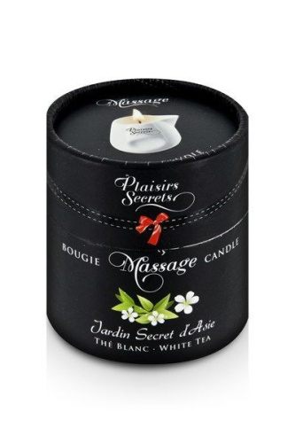 Plaisirs Secrets White Tea - Масажна свічка з ароматом білого чаю в подарунковій упаковці, 80 мл - купити в Україні | Секс шоп SEX-SHOP.ua