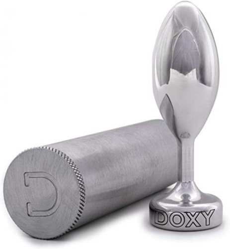 DOXY Butt Plug Smooth - гладкая алюминиевая анальная пробка, 7х3.5 см (серебристый) - sex-shop.ua