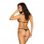 Obsessive Pantheria 2-pcs set black - Сексуальный леопардовый комплект, L/XL