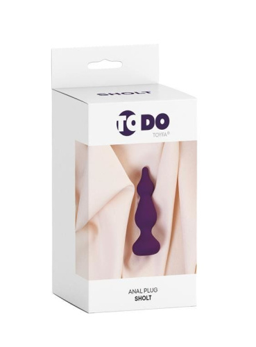 ToDo by Toyfa Sholt - Анальная пробка, 7.5х3 см (фиолетовый)