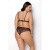 Passion Amberly Set - Комплект белья: бюст и трусики с кружевом, 4XL/5XL (чёрный)