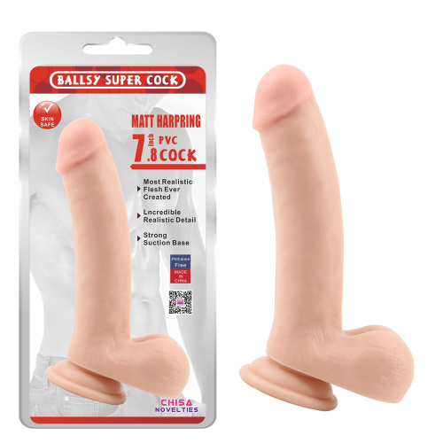 Chisa - Ballsy Super Cock Matt Harpring 7.8 - Фалоімітатор, 20х4 см - купити в Україні | Секс шоп SEX-SHOP.ua