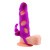 Pretty Love 5,5 "Vibrating Penis Sleeve Purple - Насадка на пенис, 14 см (фиолетовый)