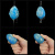LoveToy Ocean's Toner Egg Set II - Вагинальные шарики, 3,8 см (голубой)