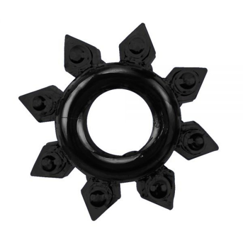 Get Lock Cock Rings Set Black - Набір ерекційних кілець 4 шт, 3 см (чорний)