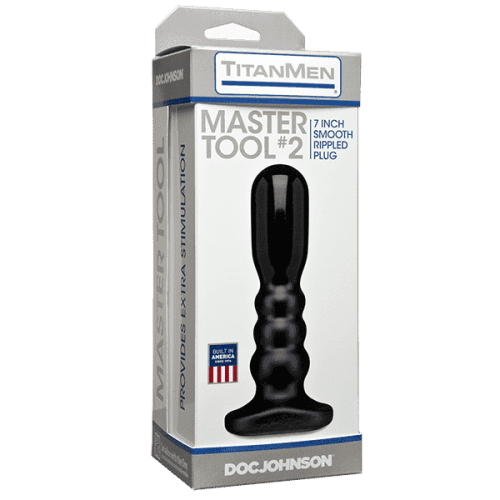Doc Johnson TitanMen Tools Master No.2 - анальная пробка, 15,2х4,3 см - sex-shop.ua