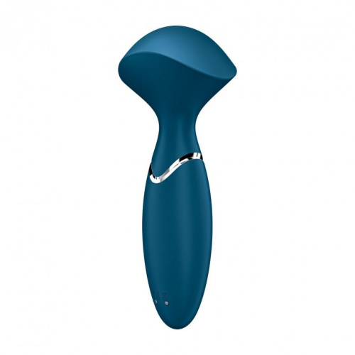Satisfyer Mini Wand-er - Вибромассажер, 16х6 см (синий)