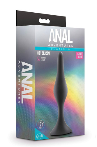 Blush Anal Adventures - Анальна пробка, 13,3 см (чорний) - купити в Україні | Секс шоп SEX-SHOP.ua