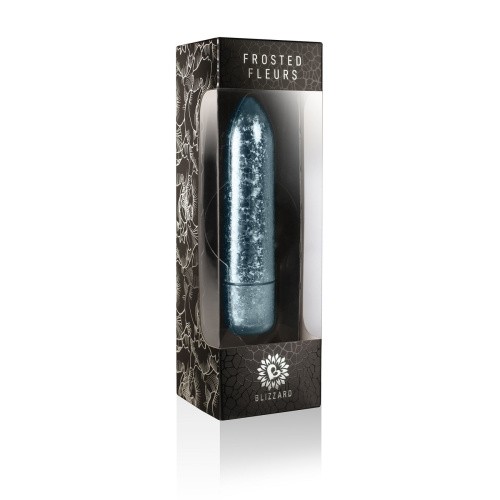 Rocks Off RO-120mm Frosted Fleur Blizzard - віброкуль, 12х2.6 см. (блакитний) - купити в Україні | Секс шоп SEX-SHOP.ua