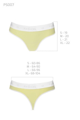 Passion PS007 Panties - Спортивні трусики-стрінги, S (жовті) - купити в Україні | Секс шоп SEX-SHOP.ua