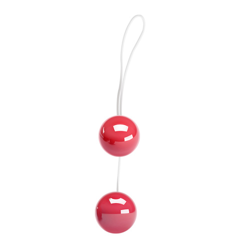 LyBaile Twins Ball Purple - Вагинальные шарики со смещенным центром тяжести, 3,5 см (красный)