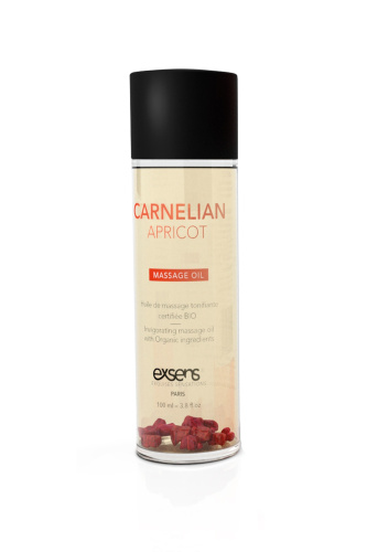 EXSENS Carnelian Apricot - Натуральное массажное масло (бодрящее с сердоликом) 100 мл