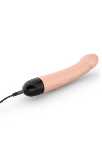 Dorcel Real Vibration M Flesh 2.0 - Перезаряжаемый вибратор для точки G, 22х3.7 см (телесный) - sex-shop.ua