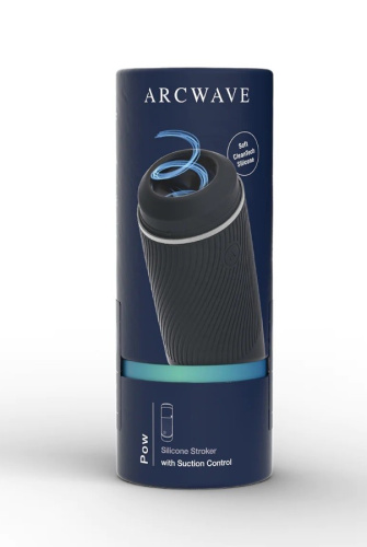 Arcwave Pow - Мастурбатор, 17х4.5 (чёрный) - sex-shop.ua