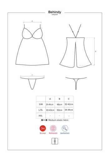 Obsessive Behindy babydoll - соблазнительная сорочка, S/M