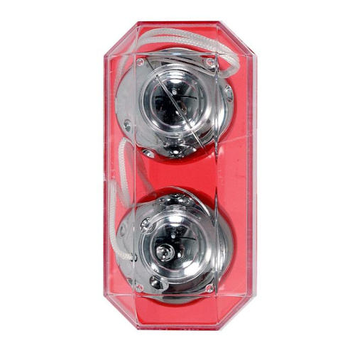 Seven Creations Plastic Balls - вагинальные шарики, 3.5 см (серебристые)