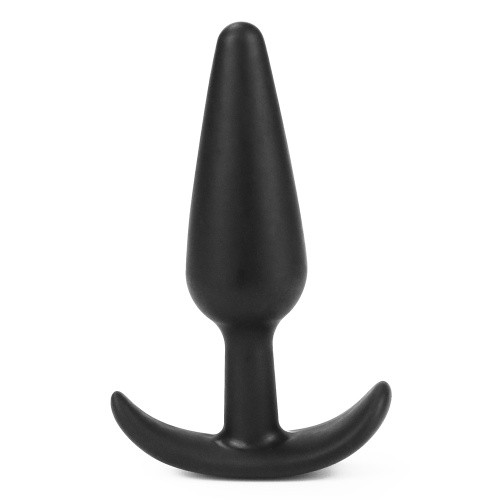 LoveToy Lure Me Butt Plug Slim Black S - Маленькая анальная пробка, 10х2.5 см (чёрный) - sex-shop.ua