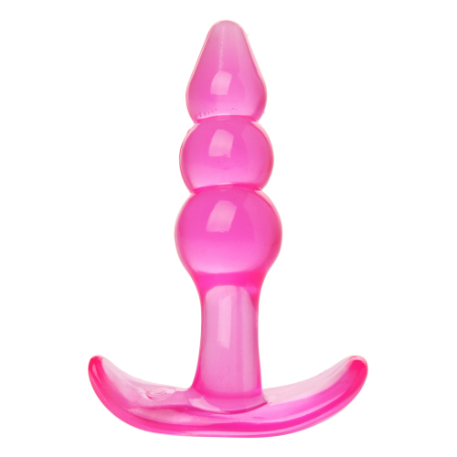 Bubbles Bumpy Starter Anal Plug - Анальная пробка, 10,8 см (розовый) - sex-shop.ua