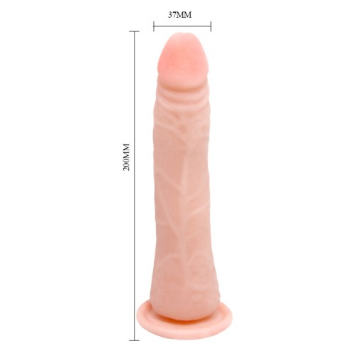 LyBaile - Beautiful Bertram Dildo Suction Сup Flesh - Фалоімітатор на присосці, 20х3.7 см