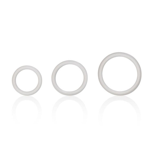 Эрекционные кольца Silicone Support Rings (белый)