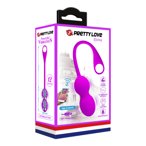 Pretty Love Elvira Phone Control Vibro Balls вагінальні віброкульки з керуванням зі смартфона, 14.5х3.2 см