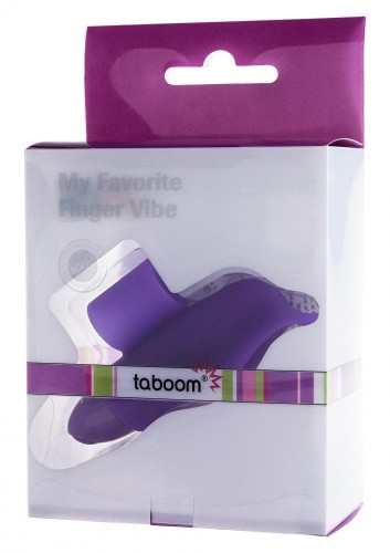 Taboom My Favorite Fingervibe - Вібратор насадка на палець, 9.5х3 см (пурпурний)