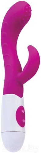 Toyfa A-Toys Nessy - Вибратор с клиторальным стимулятором, 19х2.5 см (розовый)