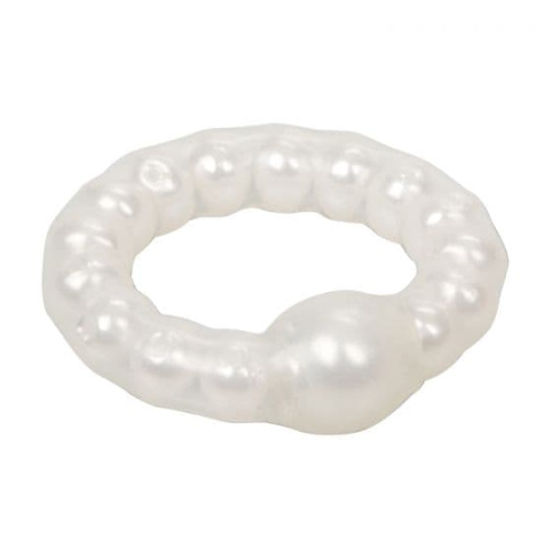 Кольцо на пенис Pearl Beaded Prolong Ring (белый)