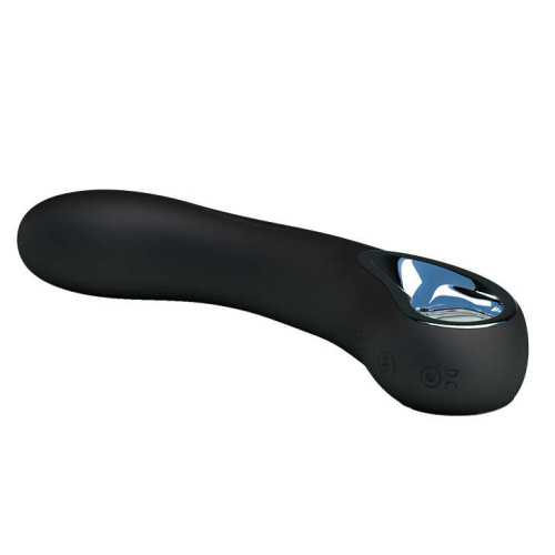 Pretty Love Alston Vibrator Black - Классический вибратор, 19.7х3.5 см (чёрный) - sex-shop.ua