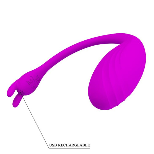 LyBaile Pretty Love Catalina Remoste Stimulator - мощное смарт виброяйцо, 10х3.1 см (фиолетовый)