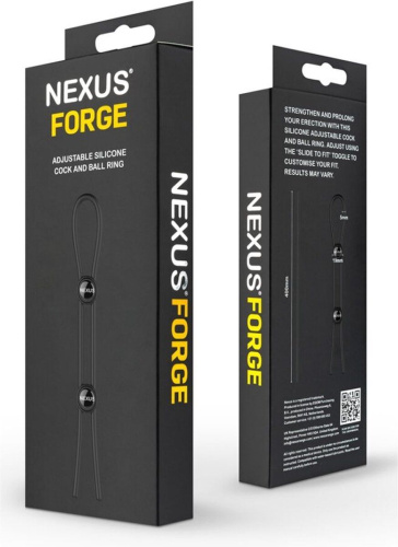 Nexus Nexus Forge Double - Эрекционное кольцо, 40 см (черный) - Купити в Україні | Sex-shop.ua ❤️