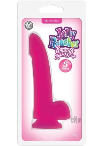 Ns Novelties Jelly Rancher Smooth Rider Dong - Фалоімітатор на присосці, 15х3 см (рожевий)