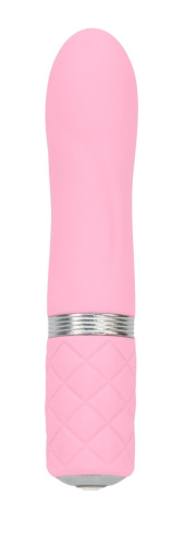 Pillow Talk Flirty Pink - Розкішний вібратор із кристалом Сваровскі, 7х2,2 см.