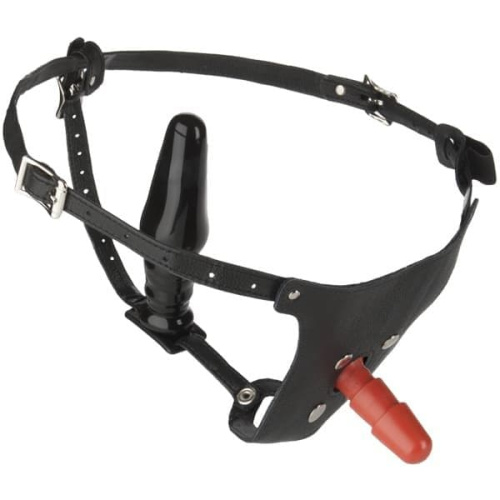 Leather Ultra Harness 7" - Страпон, 15х4,5 см