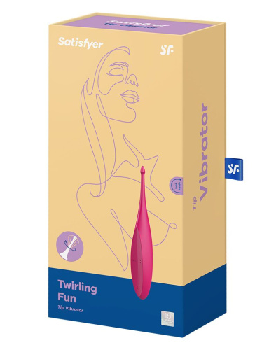 Satisfyer Twirling Fun magenta - Вибратор точечный, 17,5х3,2 см, (розовый) - sex-shop.ua