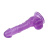 Hi-Rubber 7.7" Dildo Purple - Фаллоимитатор с мошонкой, 19,5 см (фиолетовый) - sex-shop.ua