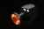Пикантные штучки - Маленькая графитовая анальная пробка с кристаллом, 6х2,5 см (оранжевый) - sex-shop.ua