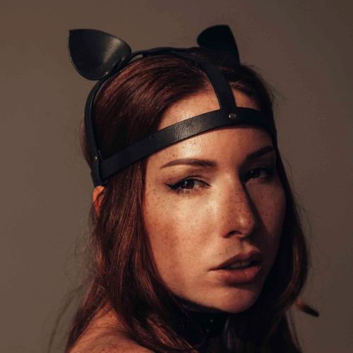 Bijoux Indiscrets MAZE Cat Ears Headpiece Black - Маска кошечки - sex-shop.ua