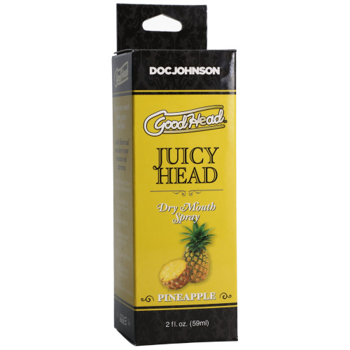 Doc Johnson Goodhead Juicy Head Dry Mouth Spray спрей від сухості у роті для орального сексу зі смаком ананасу, 59 мл - купити в Україні | Секс шоп SEX-SHOP.ua