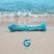 Gildo - Ocean Ripple Glass Dildo - Скляний фалоімітатор, 17,6 см (блакитний)