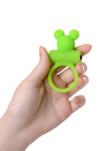 A-Toys By Toyfa - виброкольцо с ушками, 6х3 см (зеленый) - sex-shop.ua