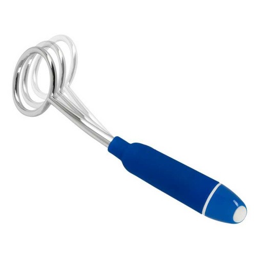 Glans Stimulation Loop - вибратор для головки полового члена, 19х3.8 см (синий) - sex-shop.ua
