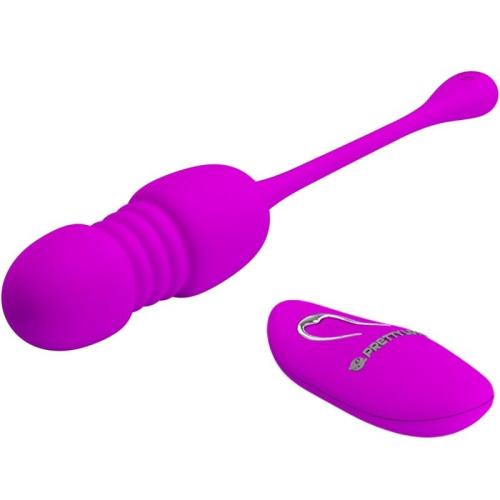 Виброяйце - Pretty Love Callieri Thrusting Stimulator & Egg Purple - купити в Україні | Секс шоп SEX-SHOP.ua