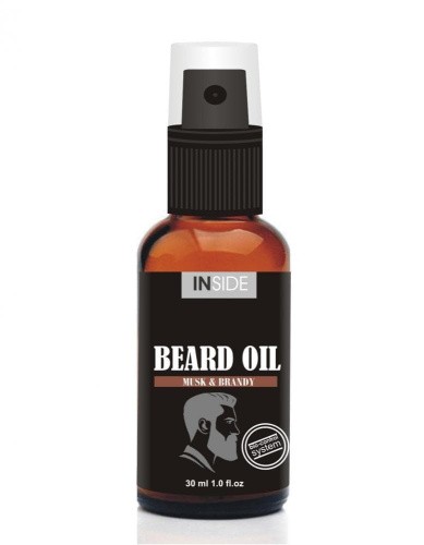 Inside Beard Oil засіб для бороди з маслом макадами і запахом мускусу і бренді 30 мл.